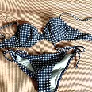 FINAL SALE before removed J crew plaid bikini